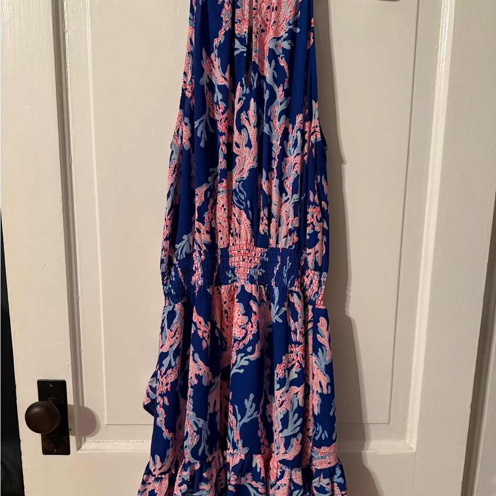 Lilly Pulitzer Blue and Pink Floral Dress